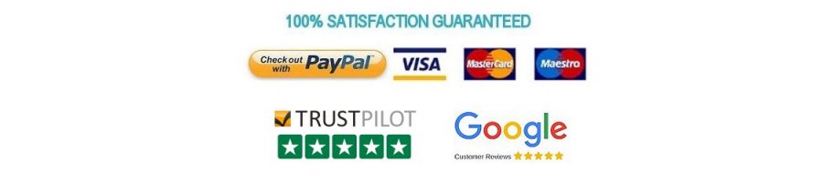 100% Satifaction Guaranteed - Pay With Trusted And  Secure Paypal